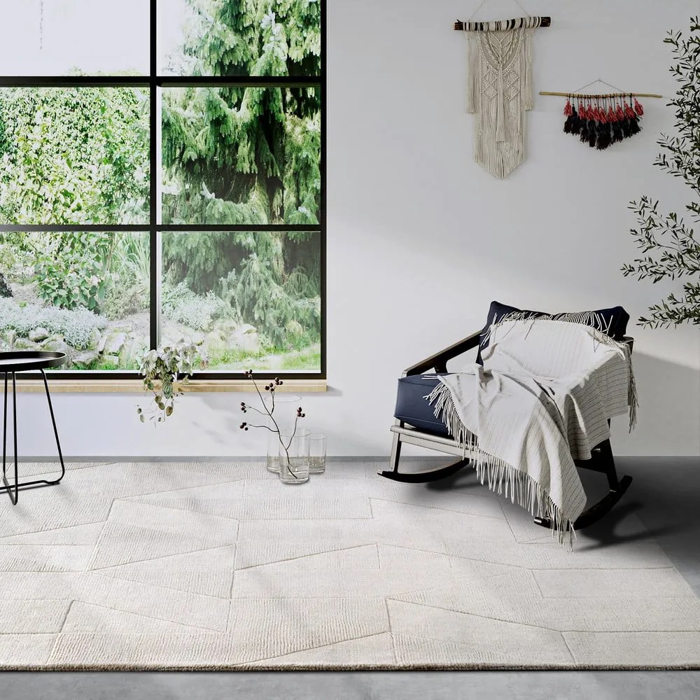 Krémszínű kézi szövésű gyapjú szőnyeg 190x280 cm Ursule – Villeroy&amp;Boch