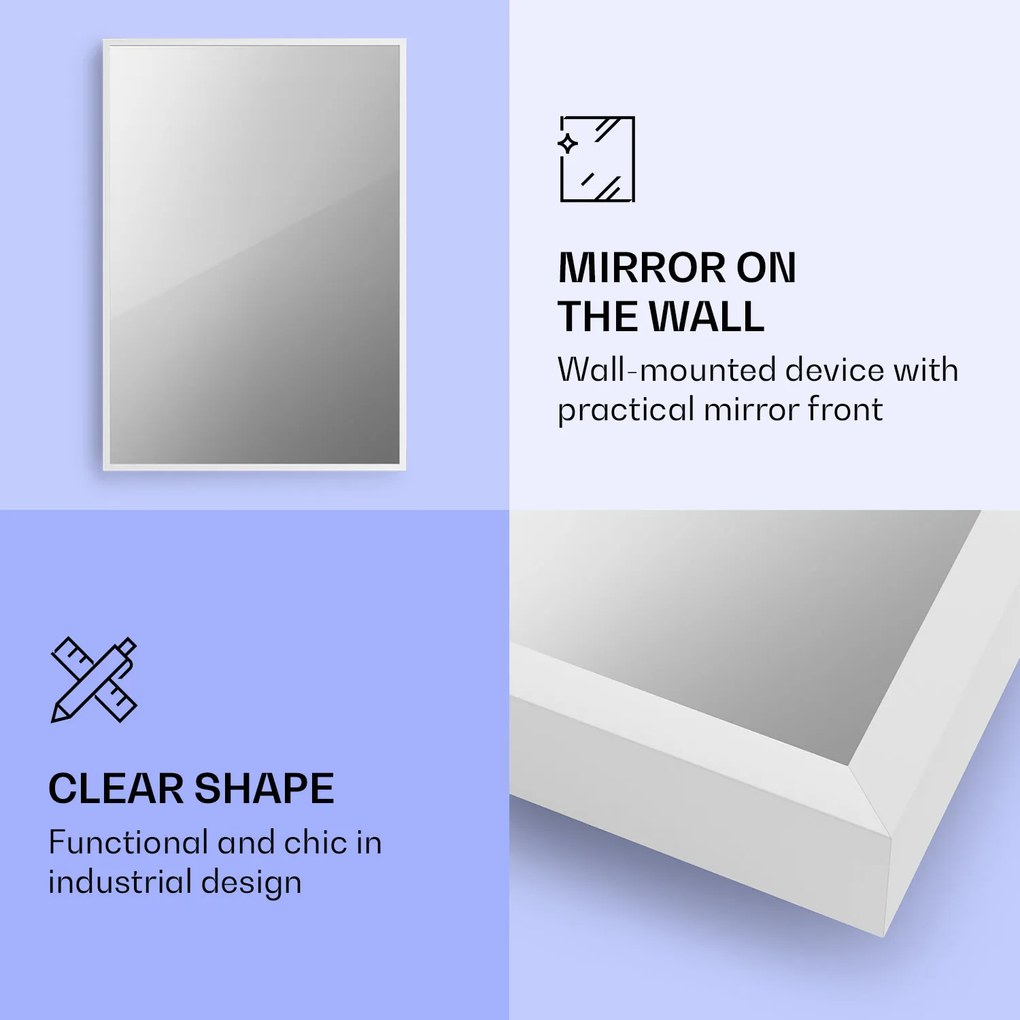 Klarstein La Palma 750 smart, infravörös hősugárzó 2 az 1-ben, 85 x 60 cm, 750 W, tükör elülső rész