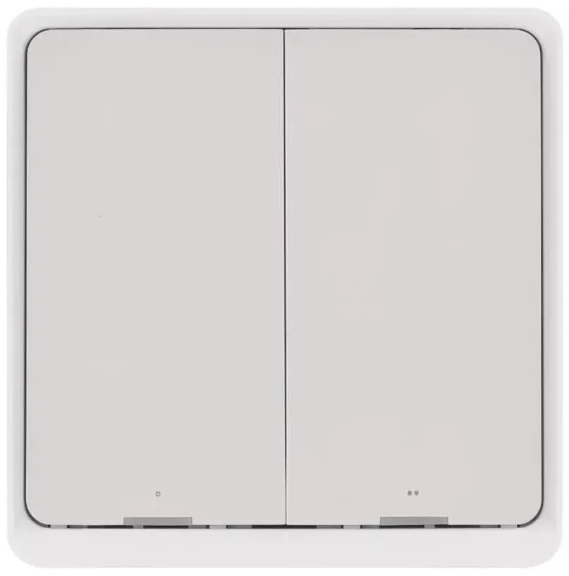 Kapcsoló 2 gombos GoSmart 1xCR2430 Tuya fehér