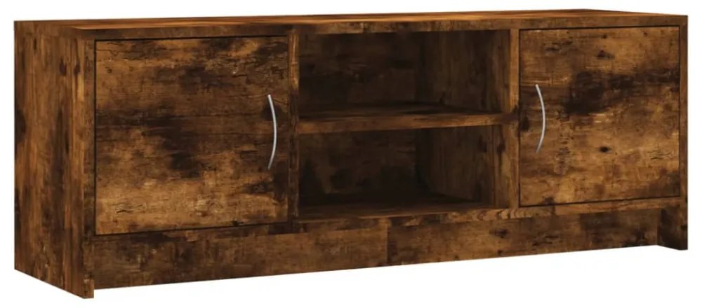 füstös tölgy színű szerelt fa TV-szekrény 102x30x37,5 cm