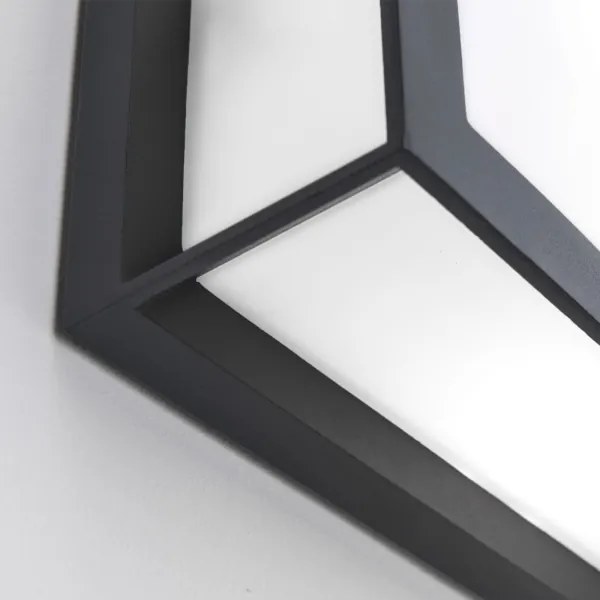 Orion - HENRY kültéri lámpa 2xE27/15W/230V 26x26 cm IP44 antracit