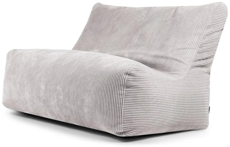 Világosszürke kordbársony babzsákfotel Sofa Seat Lounge – SLOWDOWN