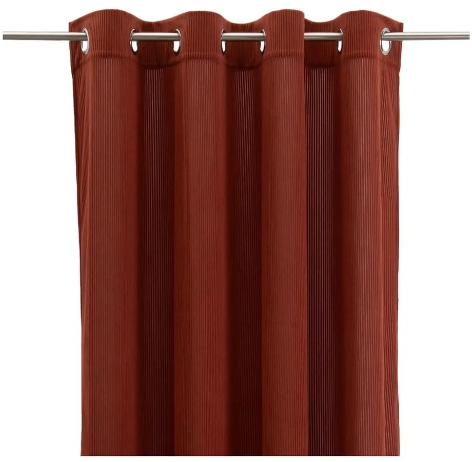 Terrakotta színű kordbársony függöny 140x260 cm Merely – Casa Selección