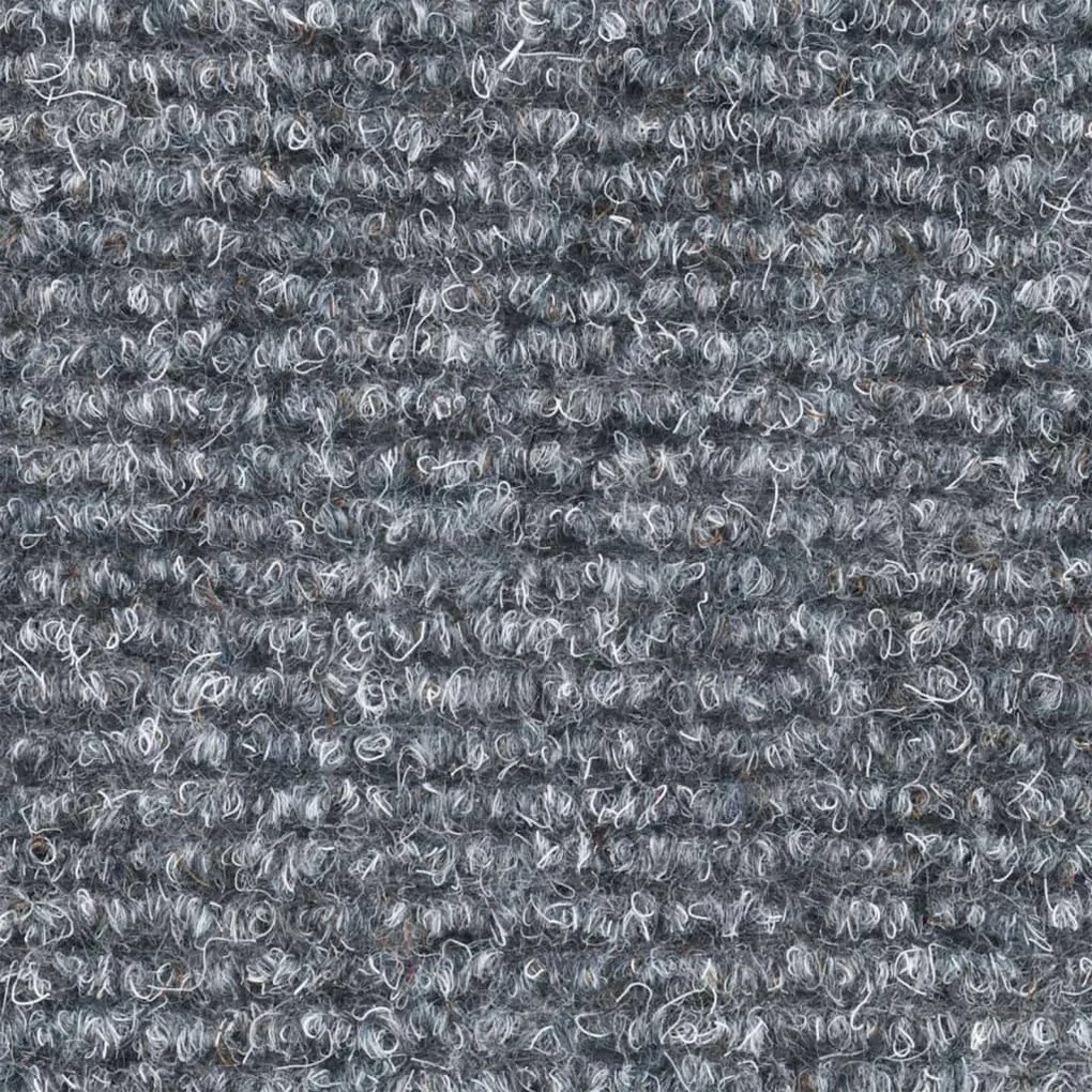 15 db világosszürke öntapadós lépcsőszőnyeg 56x17x3 cm