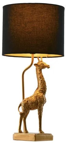 Design asztali lámpa arany zsiráf