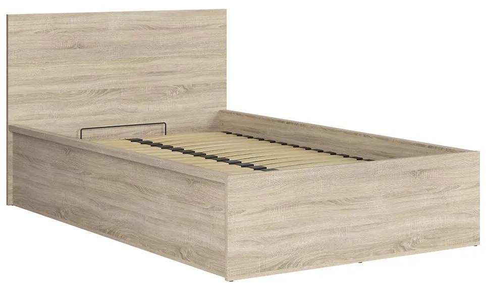 Egyszemélyes ágy 120 cm Tetrix 6 (szonoma tölgy) (ágyráccsal) (tárolóhellyel). 1098486
