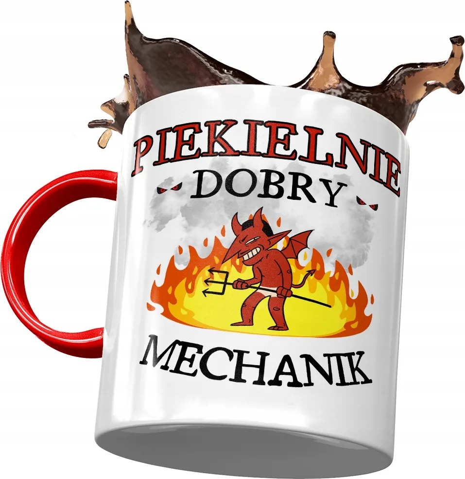 Piros Bögre Mechanika Pokolian Jó Nyomtatott Fotóval