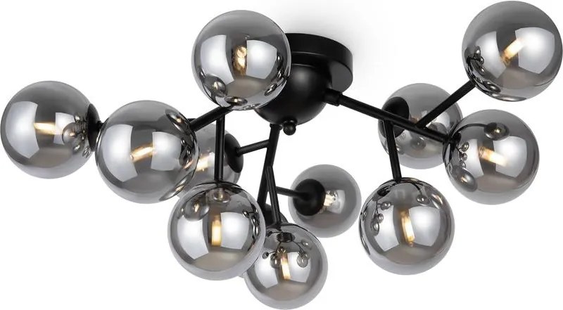 Maytoni MOD545CL-12B - DALLAS mennyezeti lámpa 12xG9/28W/230V fekete/füstszínű