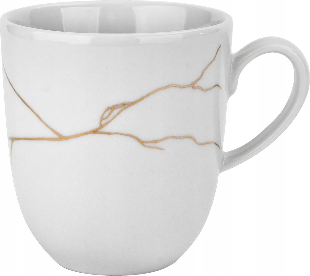 Bögre 350ml Tektonika Fehér