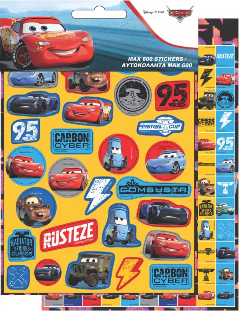 Disney Verdák Adventure 600 darabos matrica szett