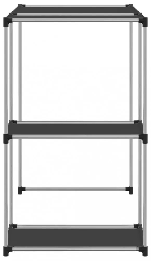 2 szintes fekete mosógép feletti tárolóállvány 87x55x90,5 cm