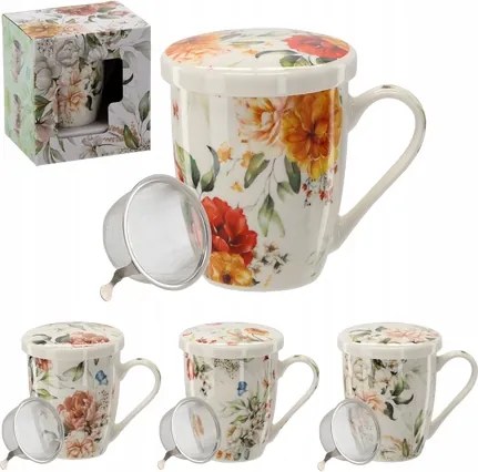 Bögre Főzővel És Fedővel 340ml Ajándék Gyógynövények Teafőzéséhez