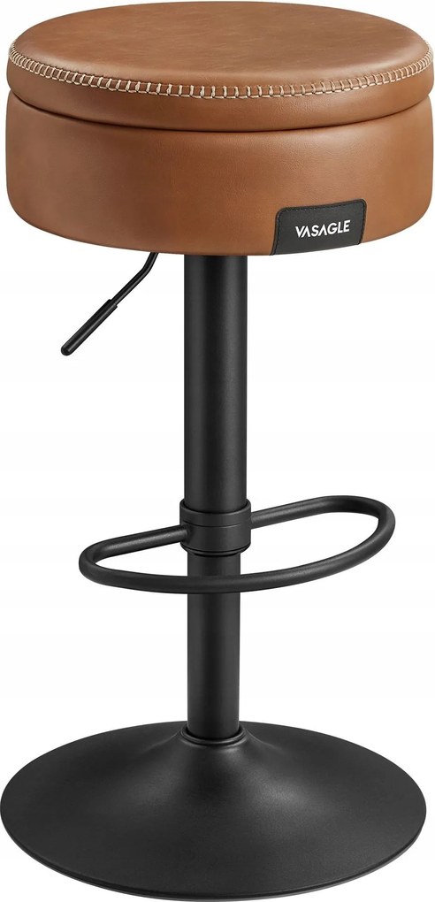 Barna forgó hoker tároló szék nappali étkező konyha Ekho