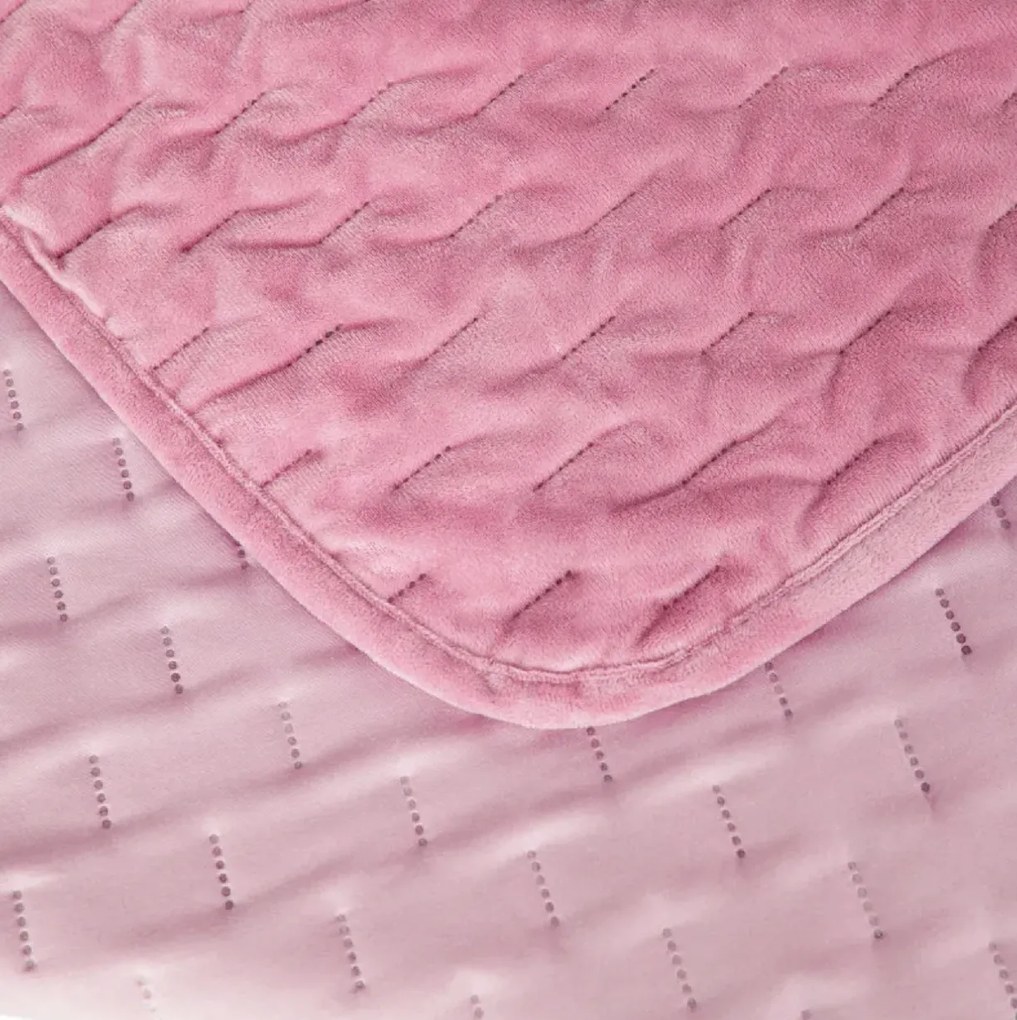 Bársonyos ágytakaró ASTRALIA, rózsaszín Méret: 200 x 220 cm