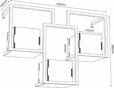Fali virágcserép 38x53 cm