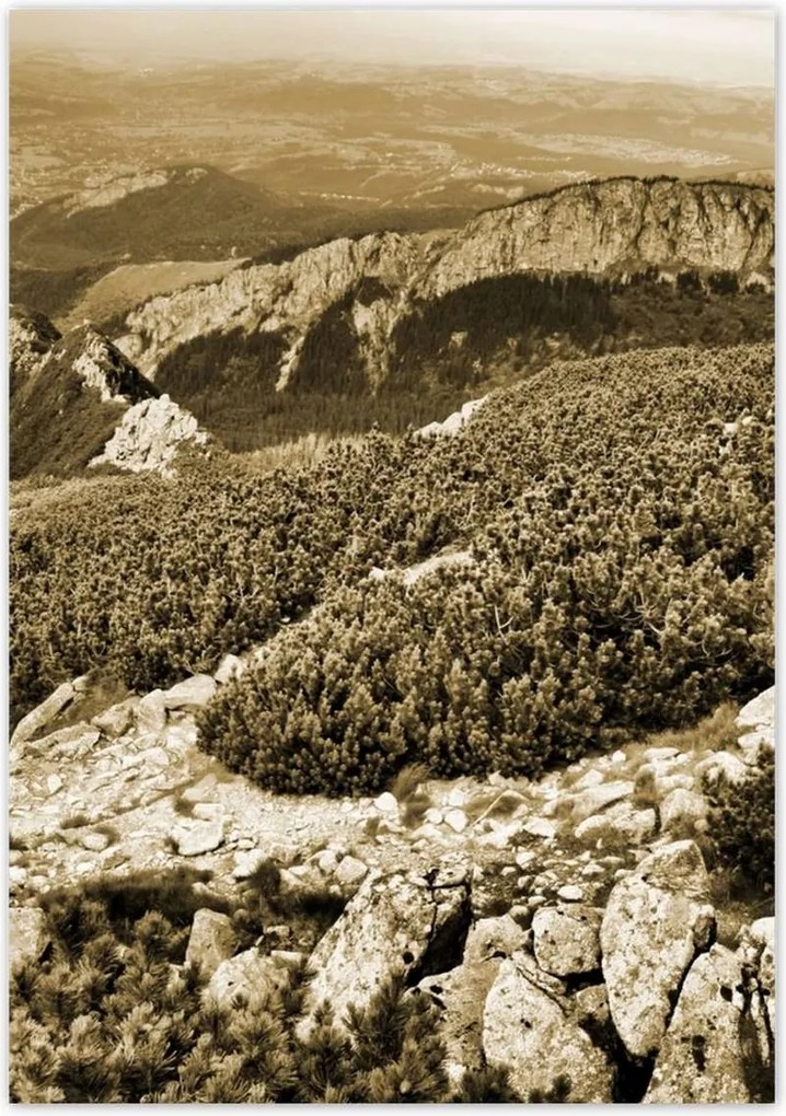 Poszterek 70x100 Tátra Lengyel hegyek Kilátás