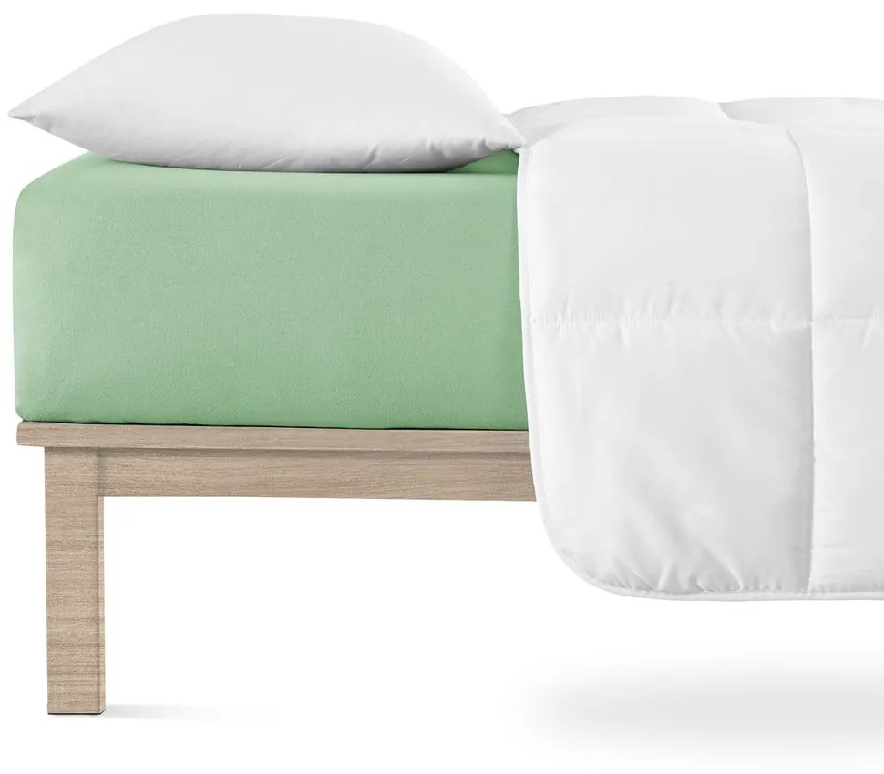 Zöld gumis jersey lepedő 180x200 cm Boxspring – Andrea Simone