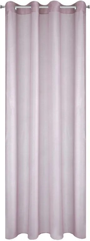 Kész drapéria karikákon 140x250cm Rózsaszín