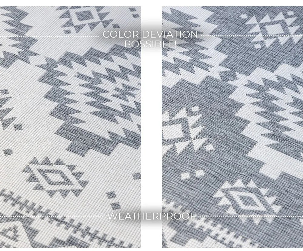 Szürke-krémszínű kültéri szőnyeg 160x230 cm Gemini – Elle Decoration