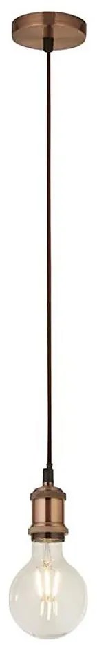 Searchlight 7461CU - Kábeles függőlámpa SUSPENSION 1xE27/60W/230V rézszínű