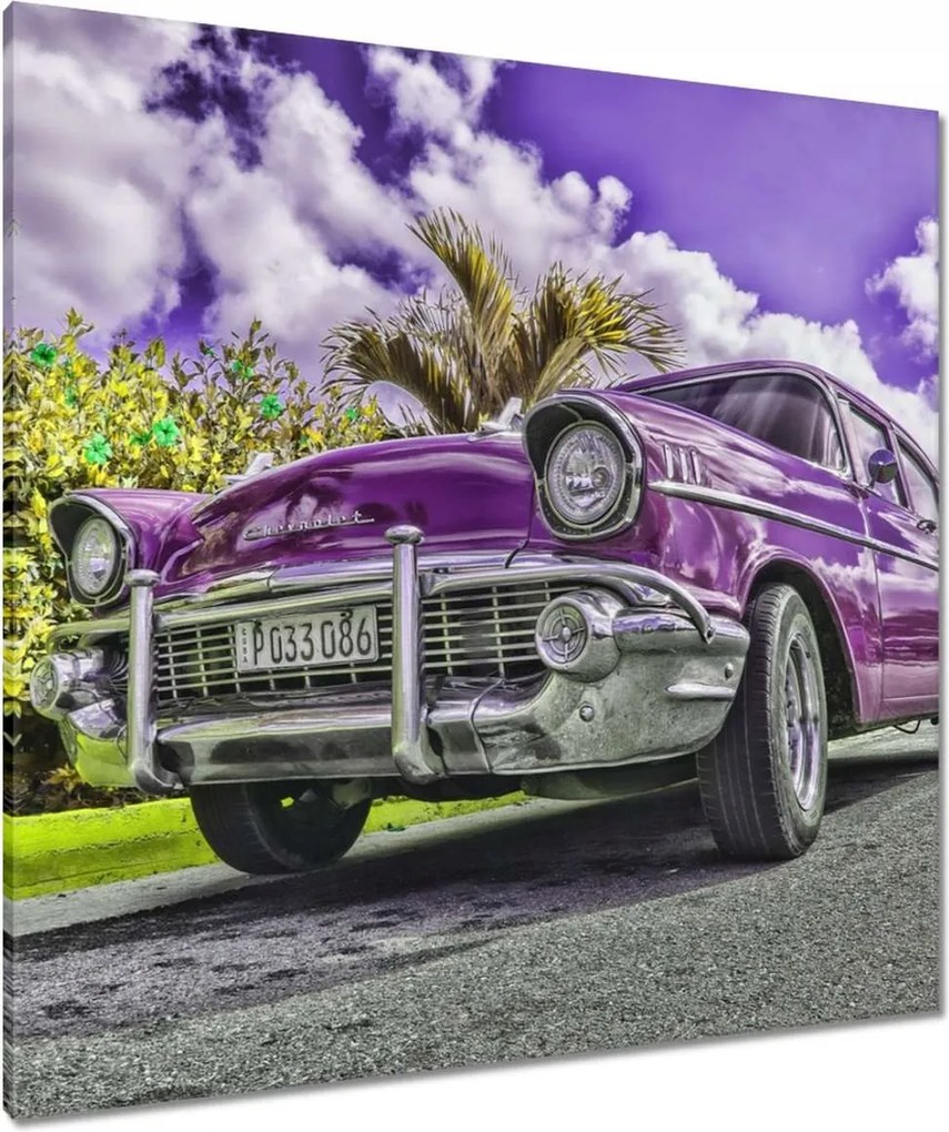 Vászonkép 90x90 Lila Chevrolet