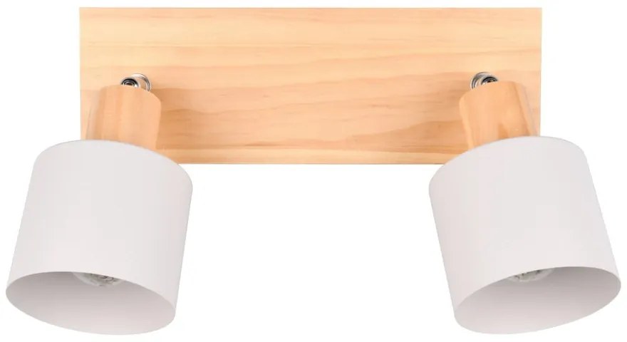 Fehér-natúr színű spotlámpa ø 9 cm Shanti – Trio