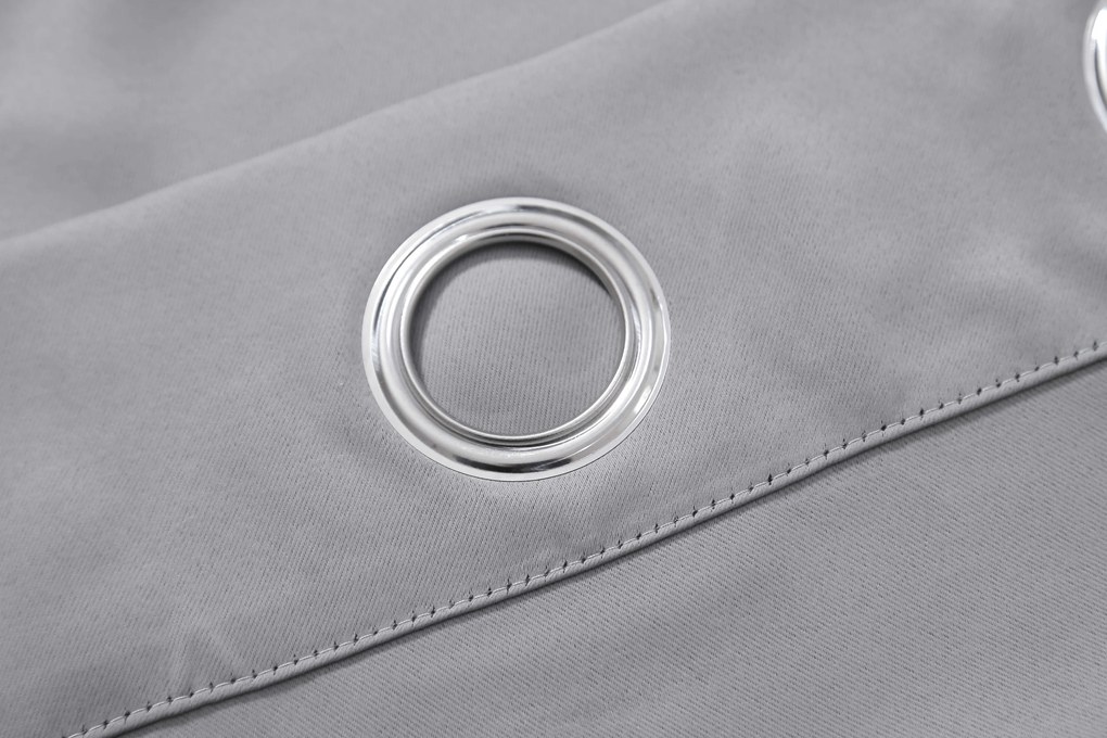 OXFORD LIGHT világosszürke függöny 140x250 cm Felfüggesztés: Hullámos sínszalag