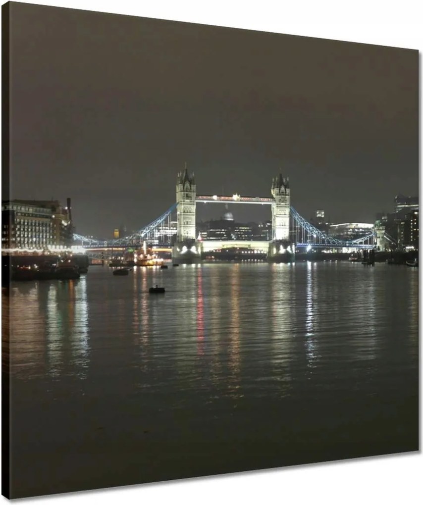 Vászonkép 50x50 Éjszakai panoráma London
