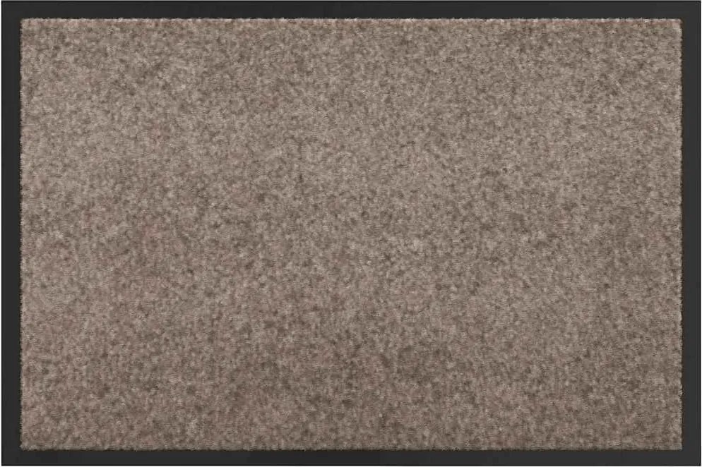 vidaXL Ajtószőnyeg Bézs 60 x 40 x 1.2 cm Mackófleece