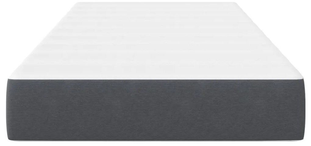 Zsebes Rugós Ágymatrac Sötét Szürke Közepes 80x200x20 cm Szövet