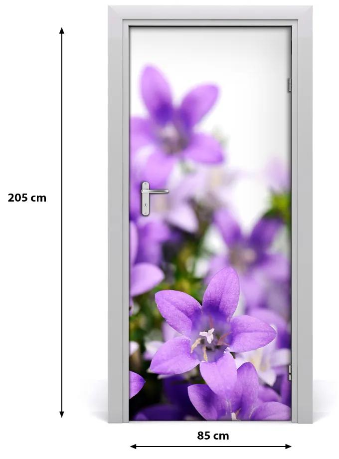 Ajtóposzter öntapadós lila harang 85x205 cm