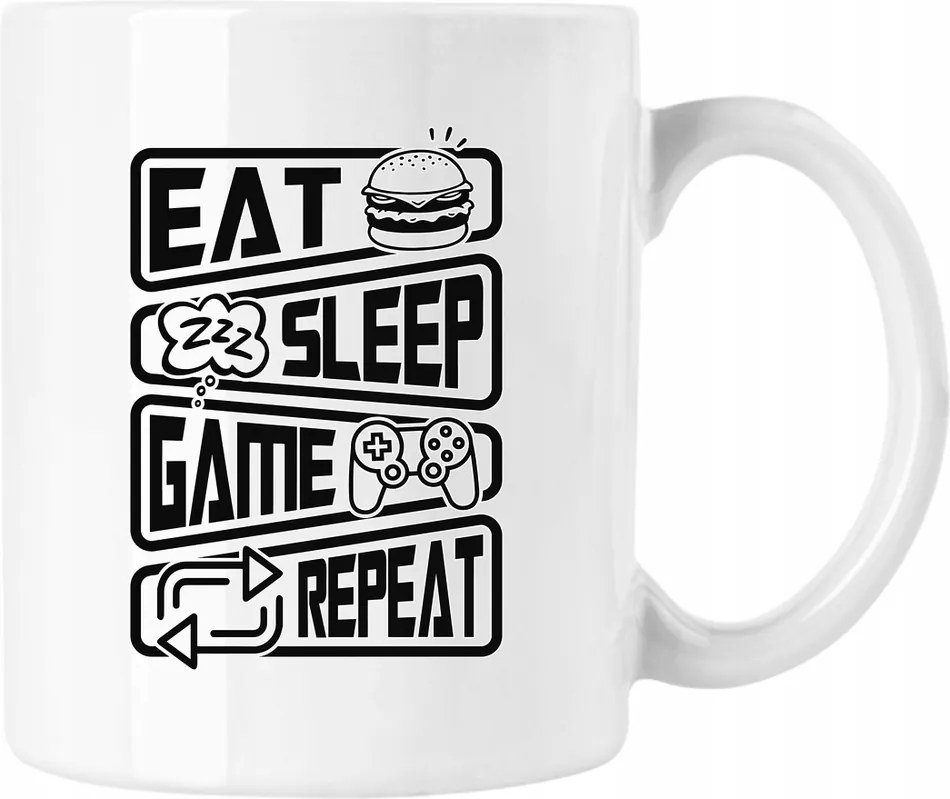 Bögre gamer nerd geek games 1 Fehér 330ml