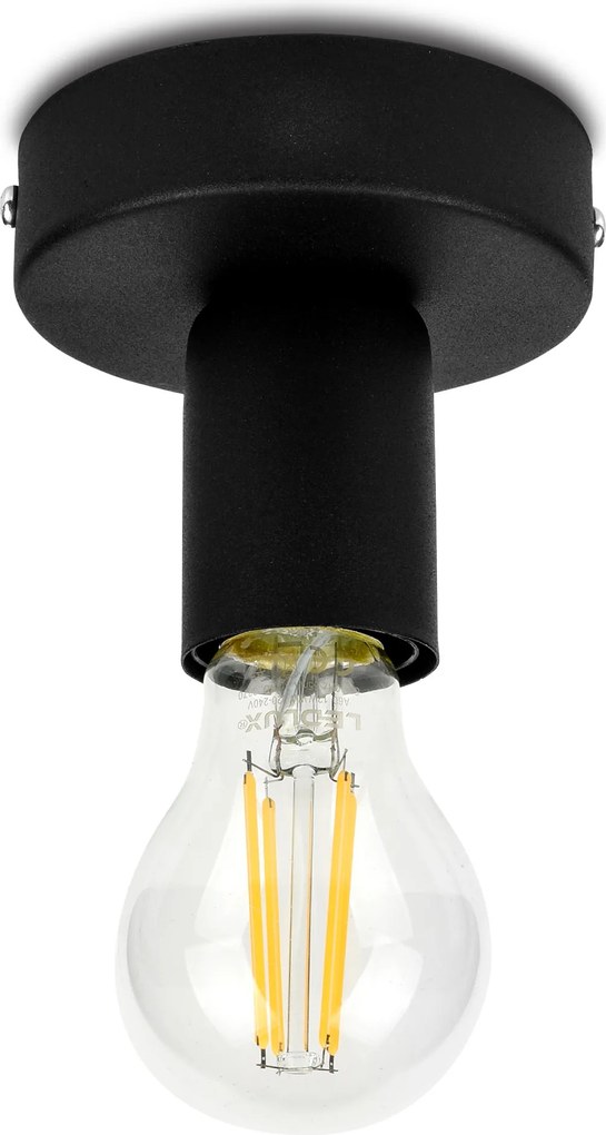 Mennyezeti Lámpa Függő Csillár Fekete Fém Modern E27 Led