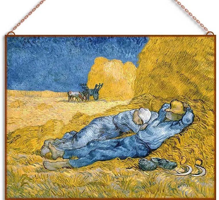 Van Gogh - Délutáni pihenő üvegkép, falikép