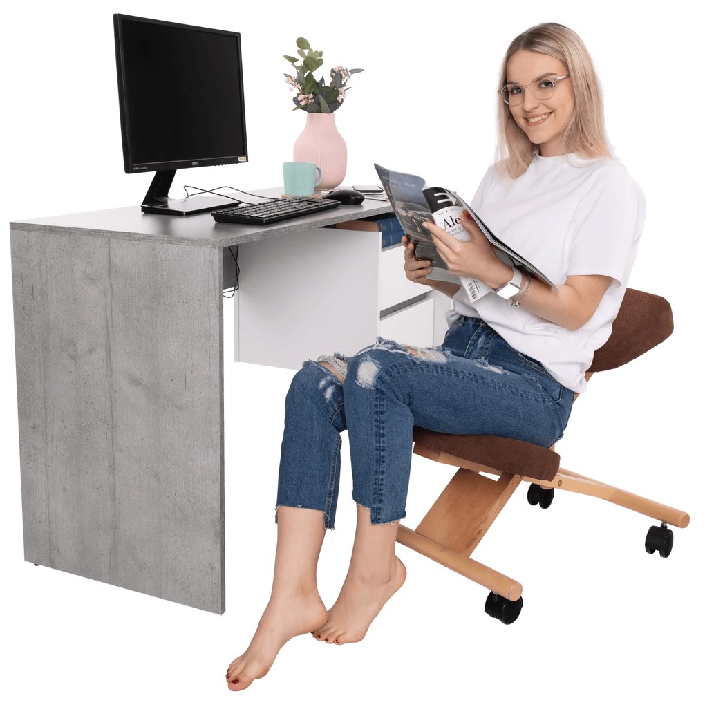 Zondo Ergonomikus térdeplőszék Florentina (barna + bükk). 1028726