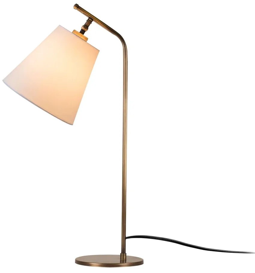 Fehér-bronzszínű asztali lámpa (magasság 67 cm) Salihini – Opviq lights