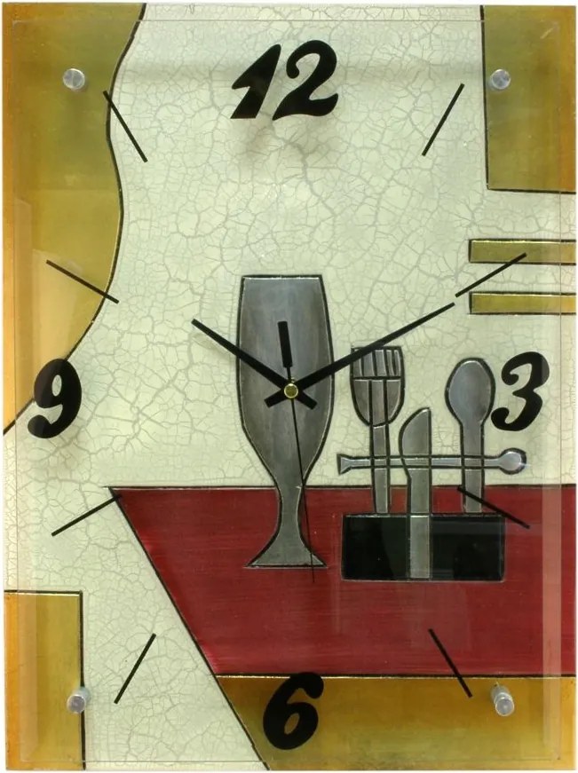 Konyhai Óra modern Evőeszköz Mintás olcsón!!!