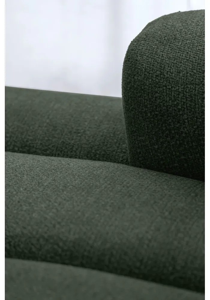 Sötétzöld sarokkanapé (jobb oldali-U alakú) Shell – Miuform