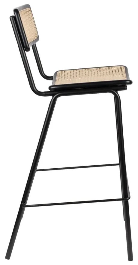 Fekete rattan bárszék szett 2 db-os 106 cm Jort - Zuiver