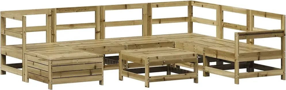 vidaXL 8 részes impregnált fenyőfa kerti kanapészett