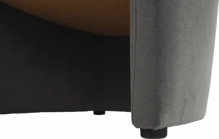 Klub fotel, szürke anyag, CUBA