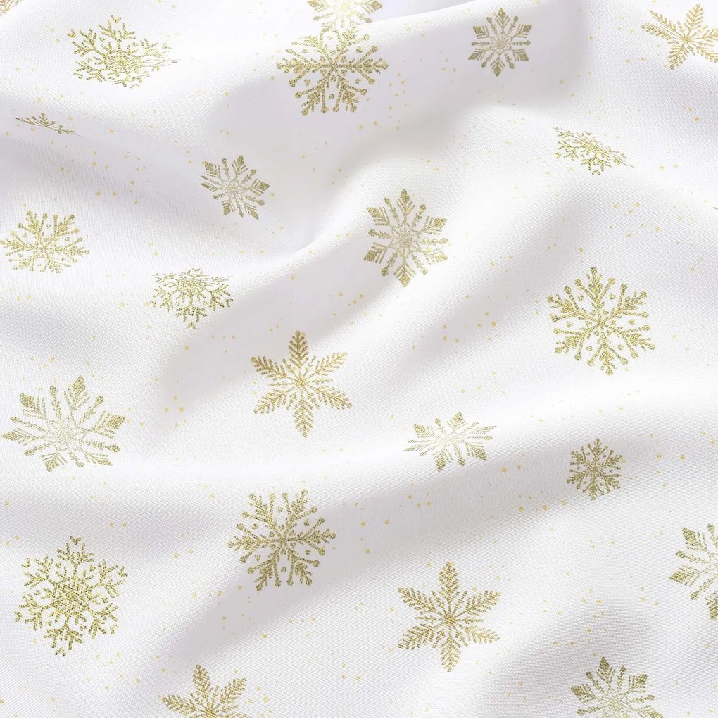 Goldea kör alakú teflonos terítő - arany hópelyhek Ø 150 cm