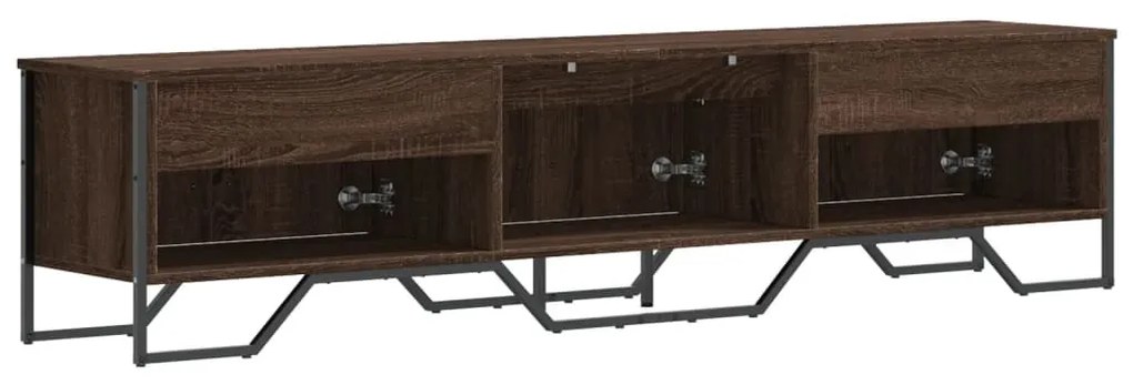 barna tölgyszínű szerelt fa TV-szekrény 180 x 34 x 41 cm