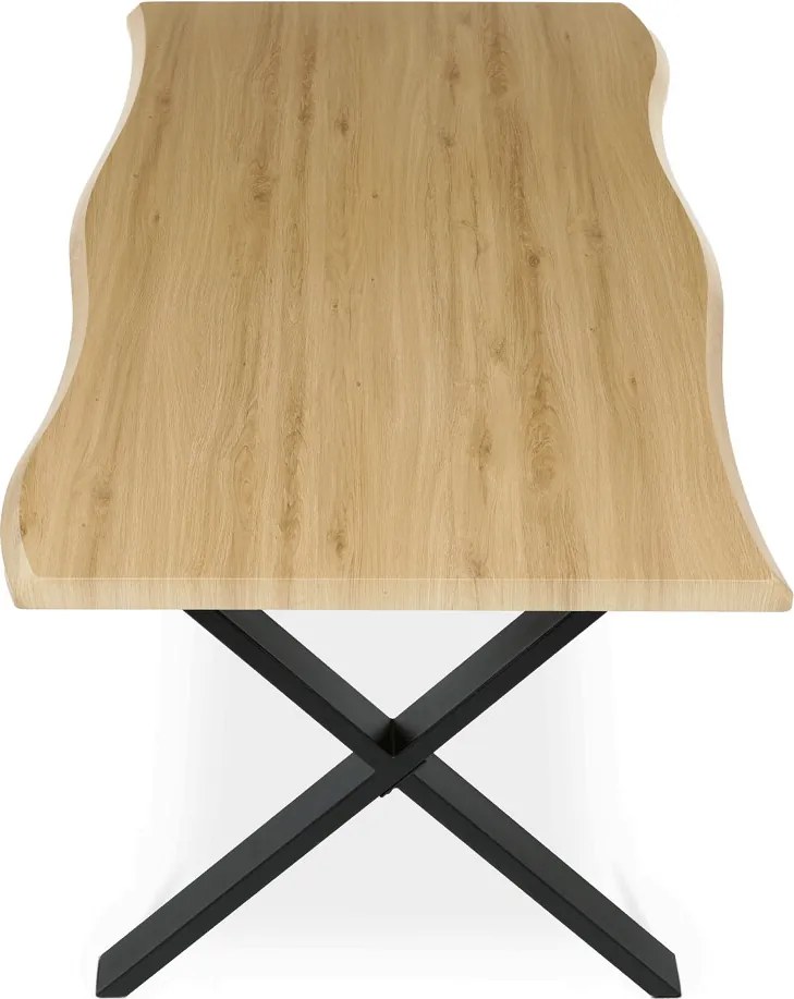 Étkezőasztal 180x90 cm MDF vad tölgy