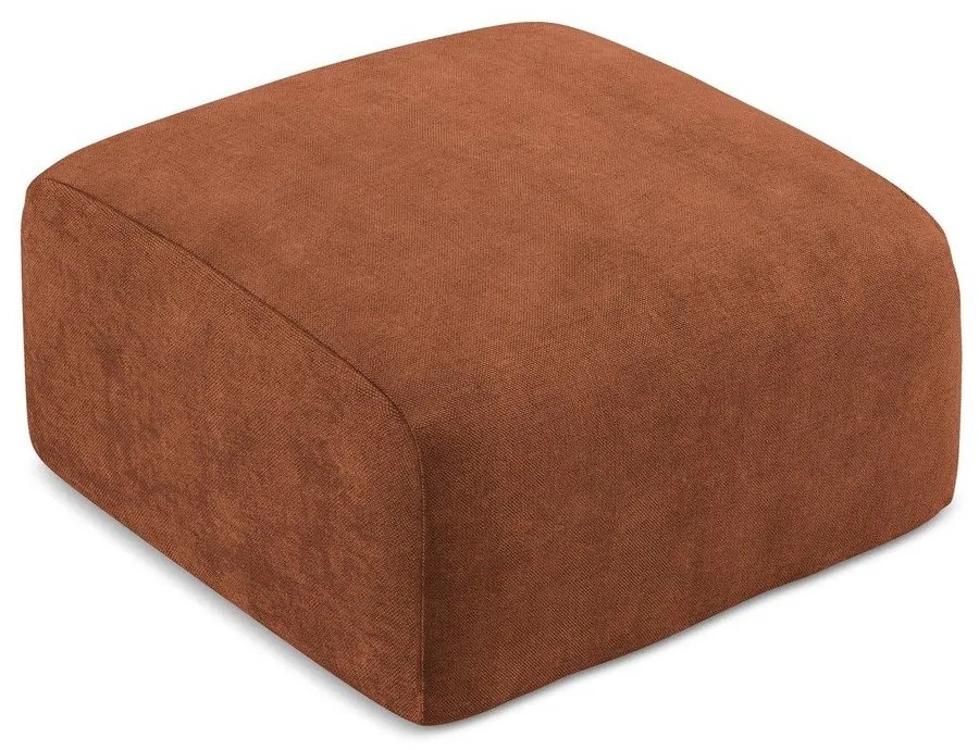 Terrakotta színű zsenília lábtartó Leila – Makamii