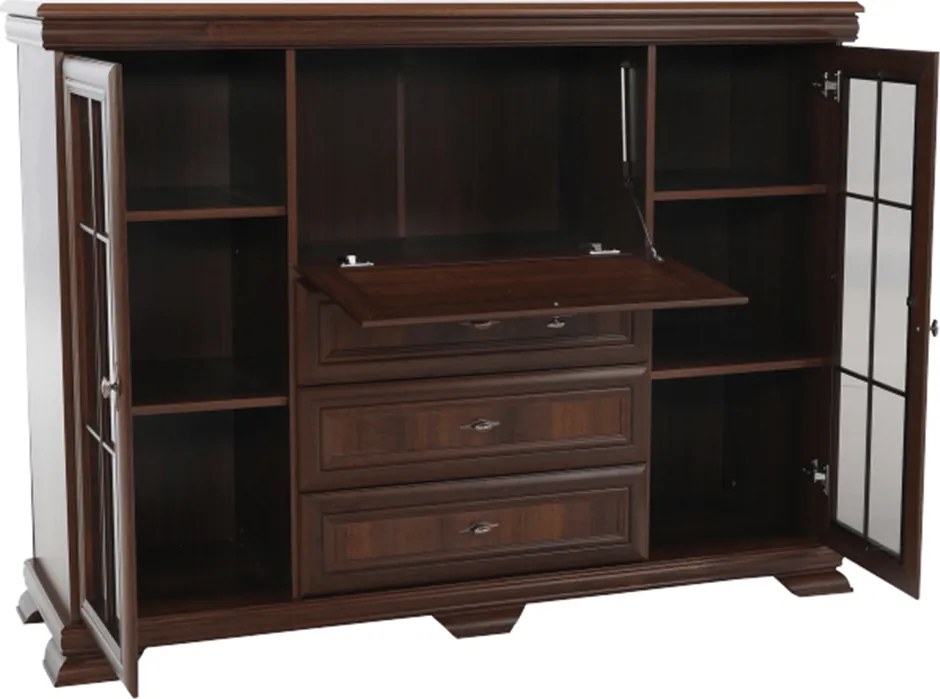 vitrines szekrény billenőajtós bárszekrénnyel, samoa king, KORA KK6