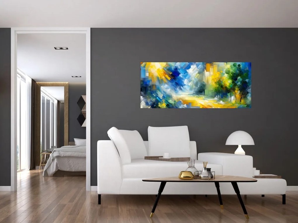 Kép - Absztrakt napos nap (120x50 cm)