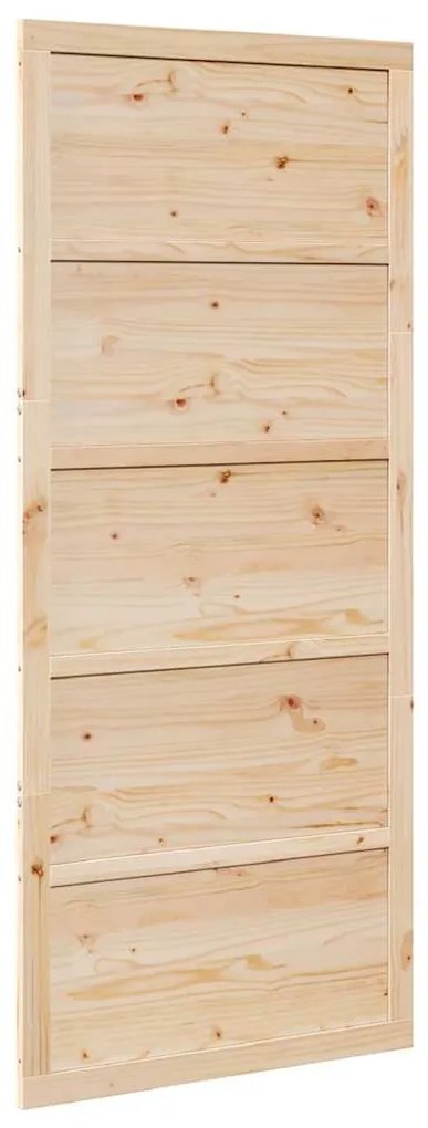 Pajtaajtó Természetes 100 x 208 cm Tömör fenyőfa