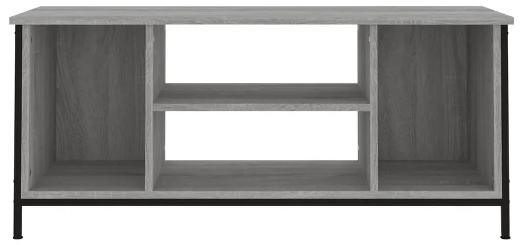 szürke sonoma színű szerelt fa TV-szekrény 102x35x45 cm