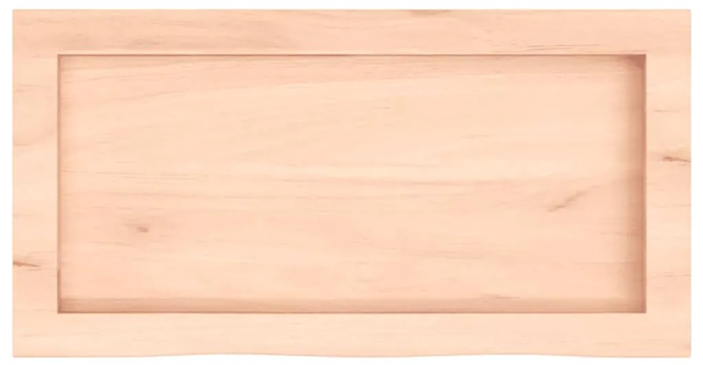 kezeletlen tömör tölgyfa fali polc 60x30x(2-6) cm